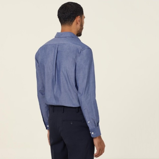 Picture of NNT Mens Chambray Long Sleeve Shirt